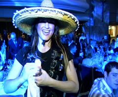 Tequila Girl at a company party - CLICK to watch the video